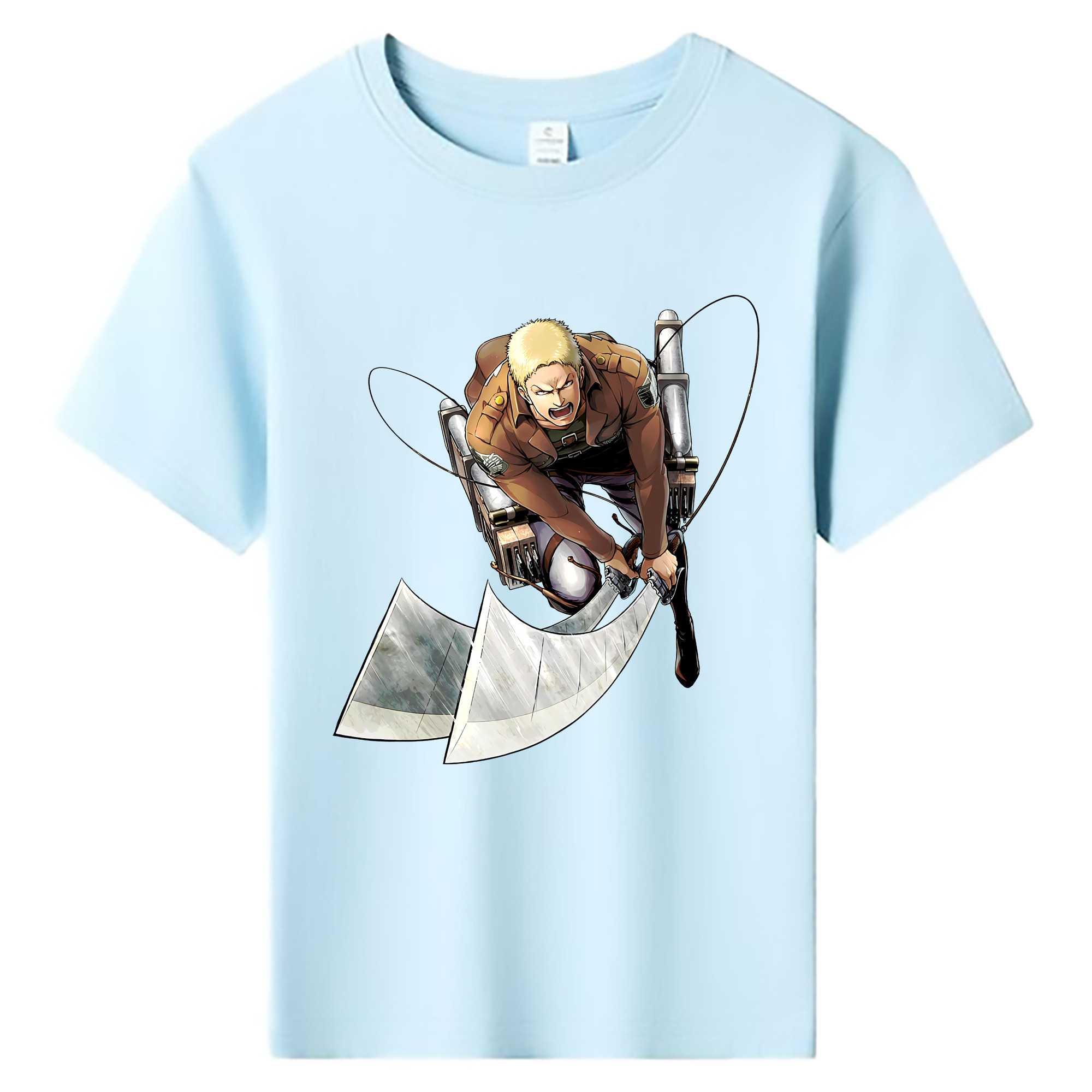 （画像用） 進撃の巨人 ライナー・ブラウン Attack on Titan Reiner Braun 綿100％キッズTシャツ（フロントプリント）